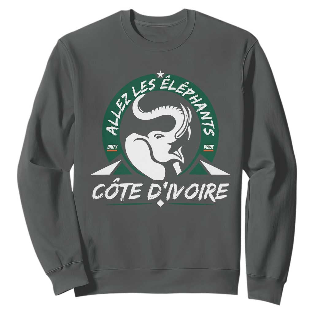 Allez Les Elephants Cote d'Ivoire Soccer Fan Sweatshirt Ivory Coast Pride Football Lovers