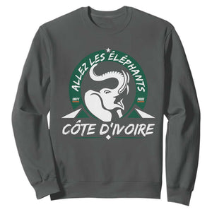 Allez Les Elephants Cote d'Ivoire Soccer Fan Sweatshirt Ivory Coast Pride Football Lovers