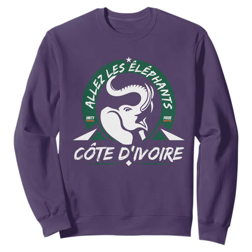 Allez Les Elephants Cote d'Ivoire Soccer Fan Sweatshirt Ivory Coast Pride Football Lovers