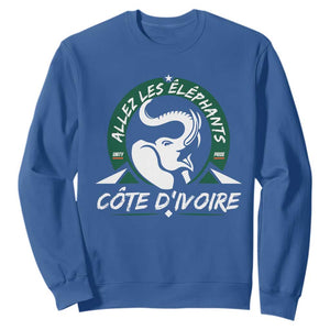 Allez Les Elephants Cote d'Ivoire Soccer Fan Sweatshirt Ivory Coast Pride Football Lovers
