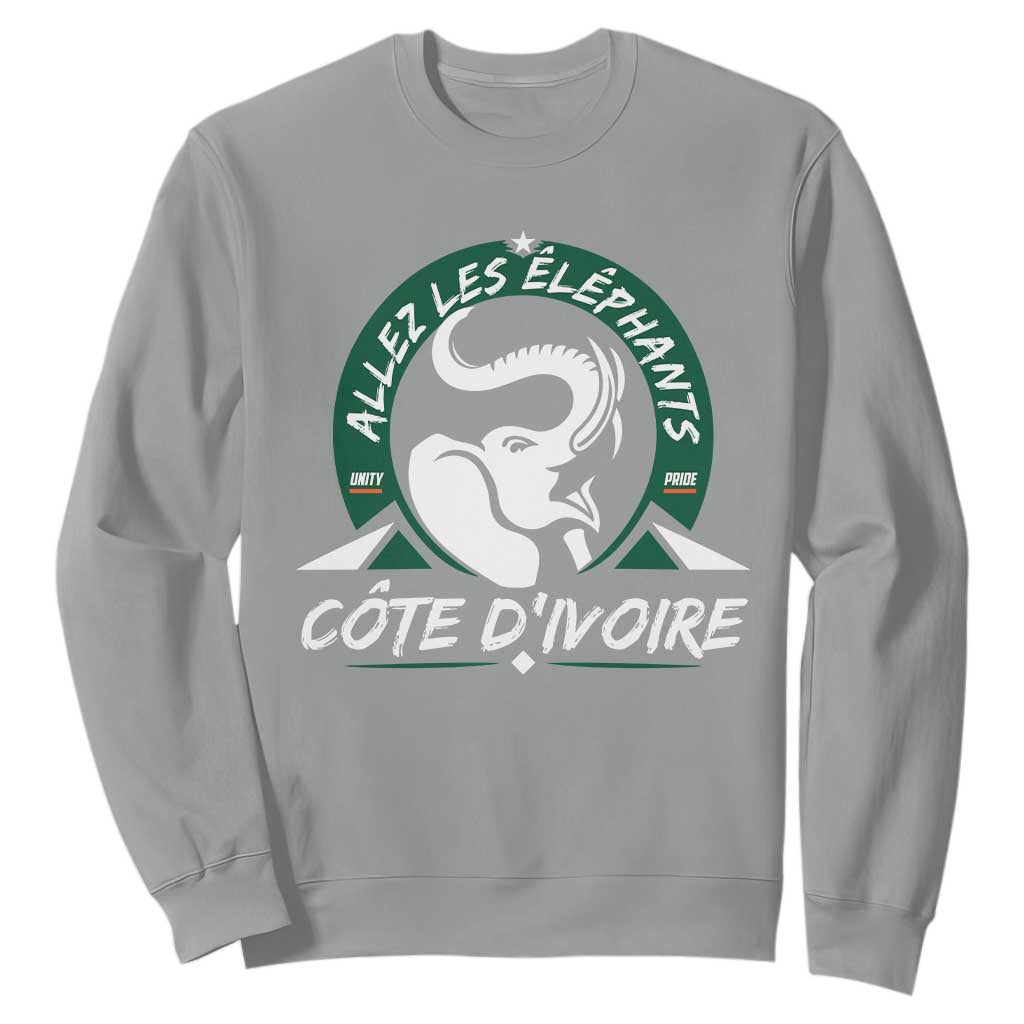 Allez Les Elephants Cote d'Ivoire Soccer Fan Sweatshirt Ivory Coast Pride Football Lovers