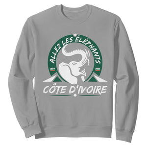 Allez Les Elephants Cote d'Ivoire Soccer Fan Sweatshirt Ivory Coast Pride Football Lovers