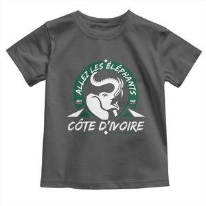 Allez Les Elephants Cote d'Ivoire Soccer Fan Toddler T Shirt Ivory Coast Pride Football Lovers