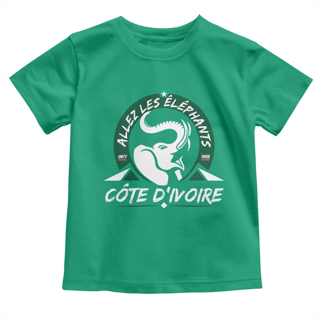 Allez Les Elephants Cote d'Ivoire Soccer Fan Toddler T Shirt Ivory Coast Pride Football Lovers