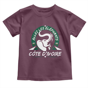 Allez Les Elephants Cote d'Ivoire Soccer Fan Toddler T Shirt Ivory Coast Pride Football Lovers