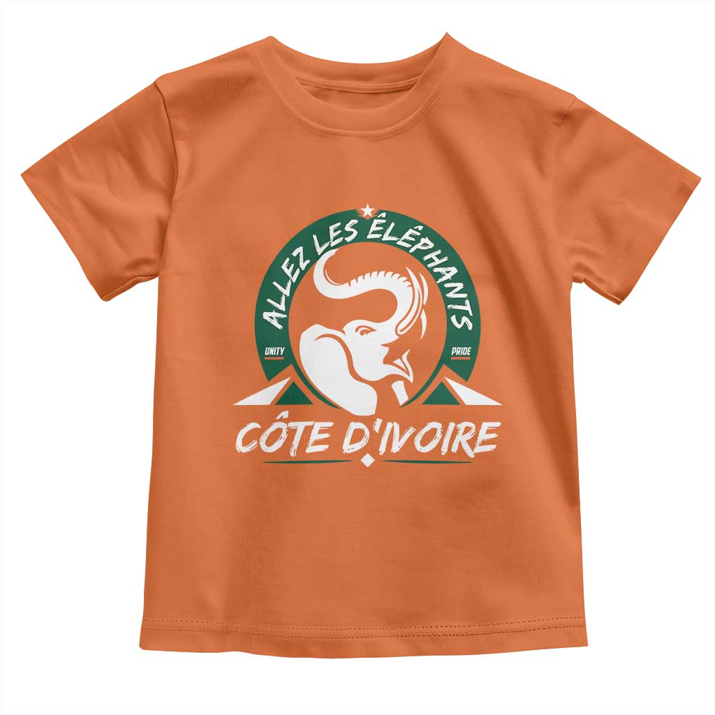 Allez Les Elephants Cote d'Ivoire Soccer Fan Toddler T Shirt Ivory Coast Pride Football Lovers