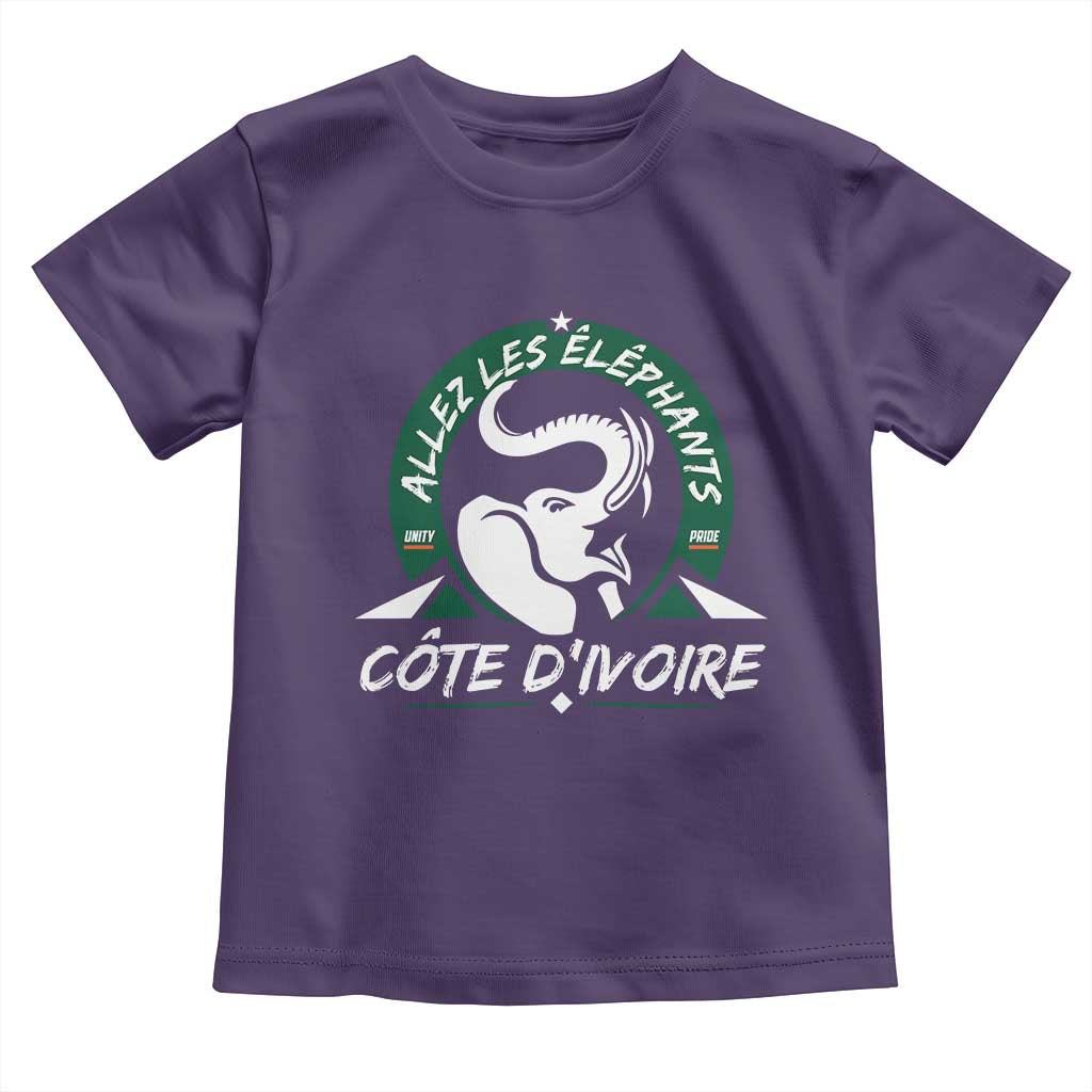 Allez Les Elephants Cote d'Ivoire Soccer Fan Toddler T Shirt Ivory Coast Pride Football Lovers
