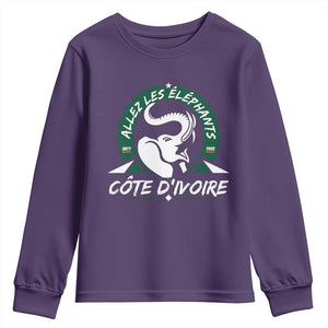 Allez Les Elephants Cote d'Ivoire Soccer Fan Youth Sweatshirt Ivory Coast Pride Football Lovers