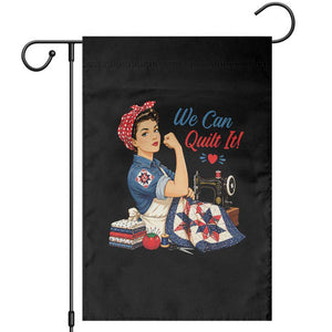 Funny Rosie We Can Quilt It Garden Flag Quilting Sewing Crafty Joke