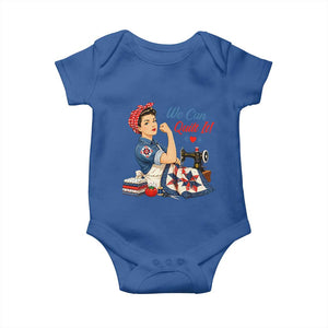 Funny Rosie We Can Quilt It Baby Onesie Quilting Sewing Crafty Joke