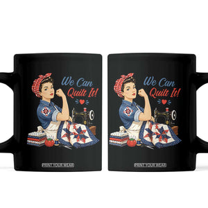 Funny Rosie We Can Quilt It Coffee Mug Quilting Sewing Crafty Joke