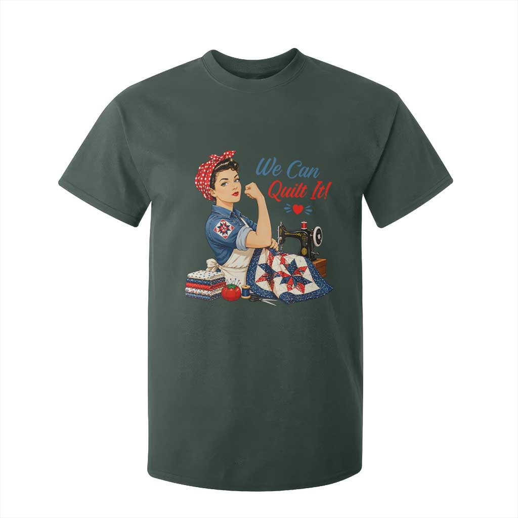 Funny Rosie We Can Quilt It T Shirt For Kid Quilting Sewing Crafty Joke