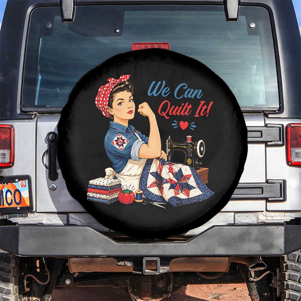 Funny Rosie We Can Quilt It Spare Tire Cover Quilting Sewing Crafty Joke