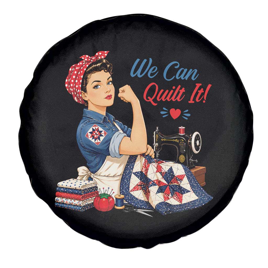 Funny Rosie We Can Quilt It Spare Tire Cover Quilting Sewing Crafty Joke