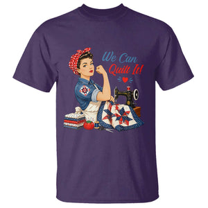 Funny Rosie We Can Quilt It T Shirt Quilting Sewing Crafty Joke
