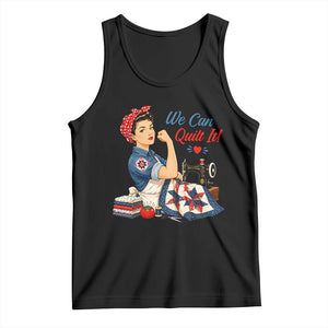 Funny Rosie We Can Quilt It Tank Top Quilting Sewing Crafty Joke