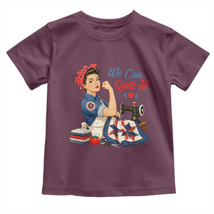 Funny Rosie We Can Quilt It Toddler T Shirt Quilting Sewing Crafty Joke