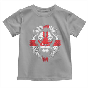 Majestic England Lion Face Graphic Toddler T Shirt Patriotic St. Georges Cross British Pride Heritage