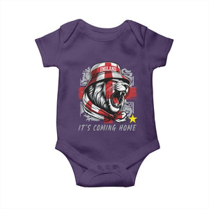 Roaring Lions England Football Pride Baby Onesie Retro Patriotic Soccer British Football Fans