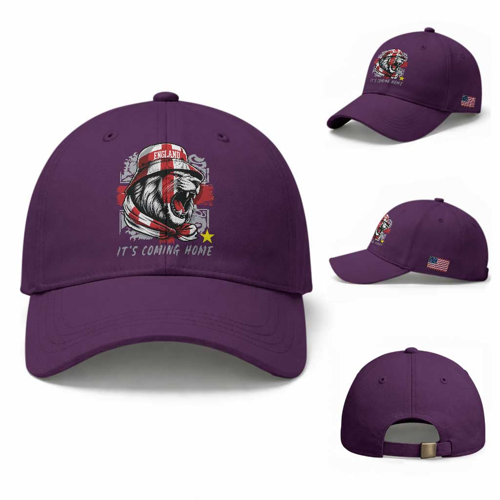 Roaring Lions England Football Pride Baseball Cap Retro Patriotic Soccer British Football Fans