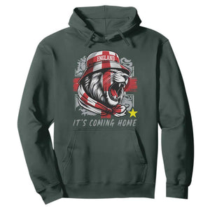 Roaring Lions England Football Pride Hoodie Retro Patriotic Soccer British Football Fans