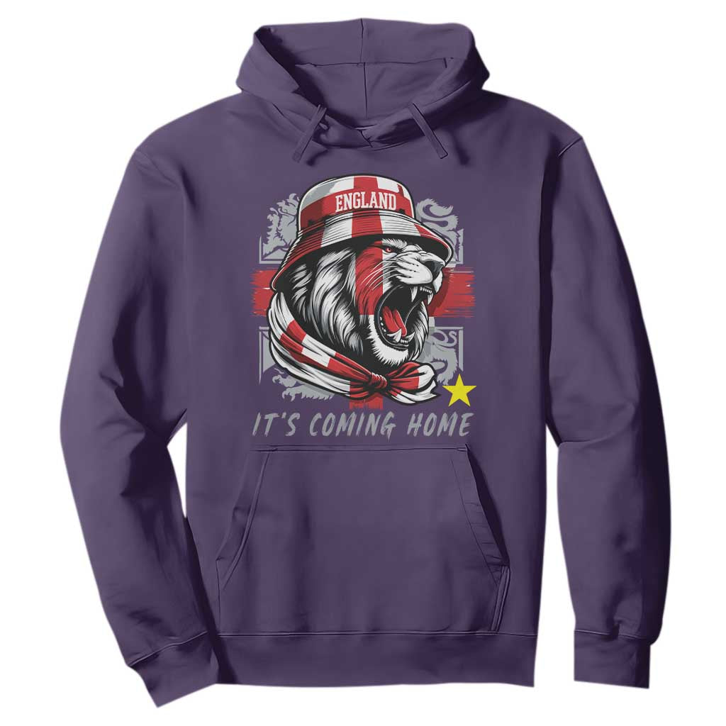Roaring Lions England Football Pride Hoodie Retro Patriotic Soccer British Football Fans