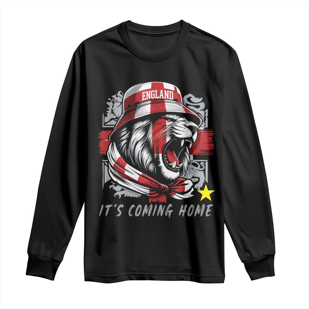 Roaring Lions England Football Pride Long Sleeve Shirt Retro Patriotic Soccer British Football Fans
