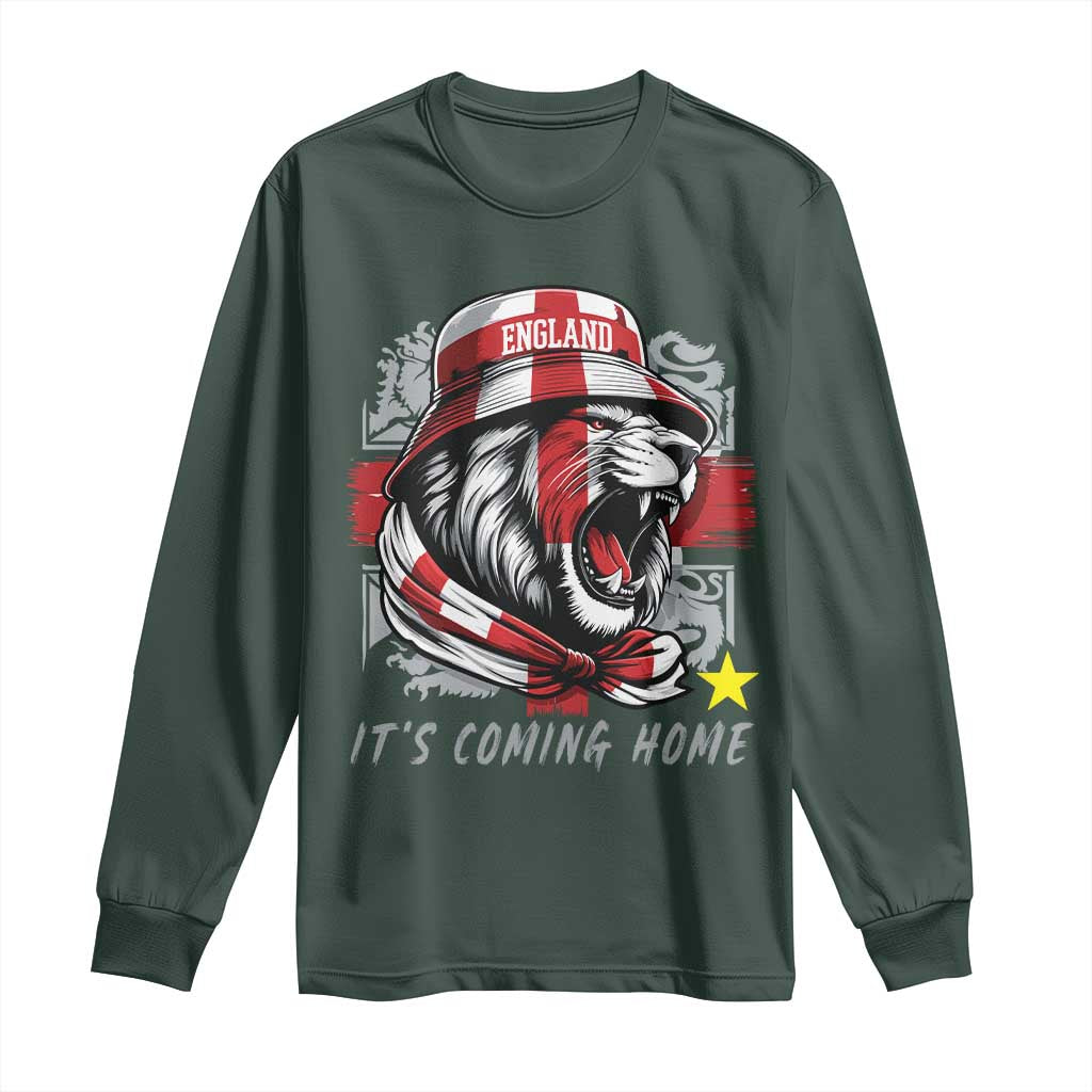 Roaring Lions England Football Pride Long Sleeve Shirt Retro Patriotic Soccer British Football Fans