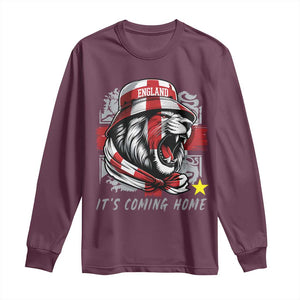 Roaring Lions England Football Pride Long Sleeve Shirt Retro Patriotic Soccer British Football Fans