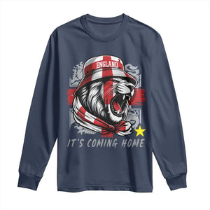 Roaring Lions England Football Pride Long Sleeve Shirt Retro Patriotic Soccer British Football Fans