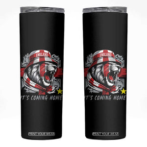 Roaring Lions England Football Pride Skinny Tumbler Retro Patriotic Soccer British Football Fans