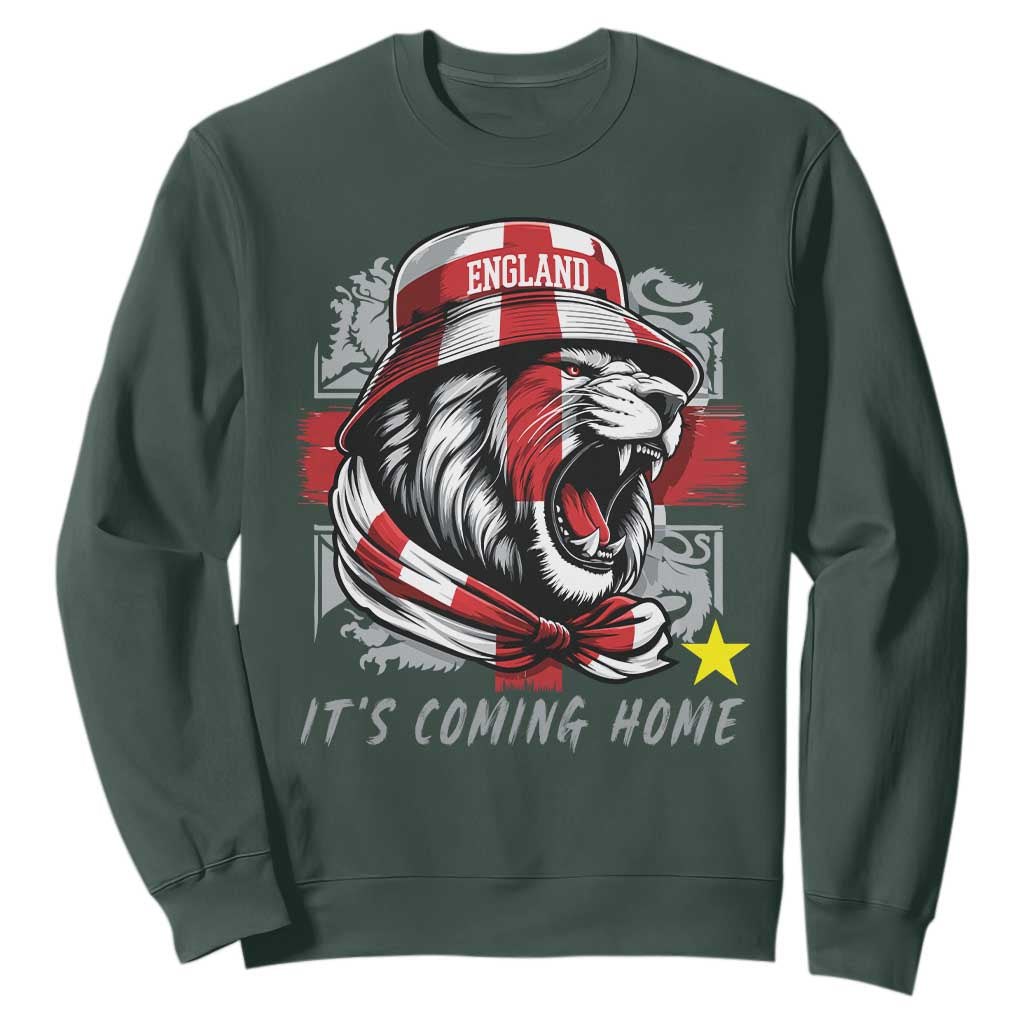 Roaring Lions England Football Pride Sweatshirt Retro Patriotic Soccer British Football Fans