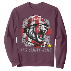 Roaring Lions England Football Pride Sweatshirt Retro Patriotic Soccer British Football Fans