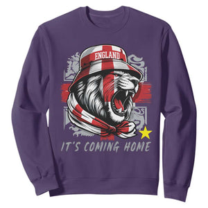 Roaring Lions England Football Pride Sweatshirt Retro Patriotic Soccer British Football Fans