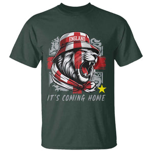 Roaring Lions England Football Pride T Shirt Retro Patriotic Soccer British Football Fans