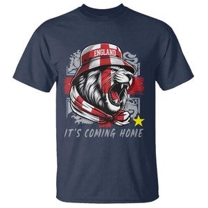 Roaring Lions England Football Pride T Shirt Retro Patriotic Soccer British Football Fans