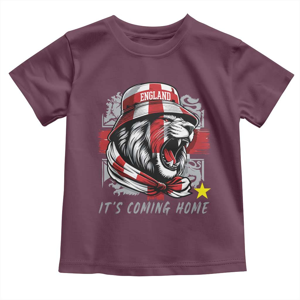 Roaring Lions England Football Pride Toddler T Shirt Retro Patriotic Soccer British Football Fans