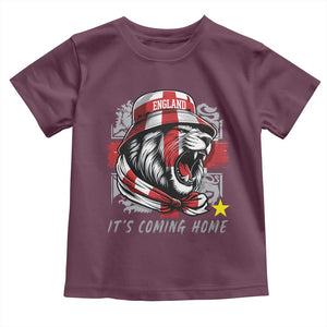 Roaring Lions England Football Pride Toddler T Shirt Retro Patriotic Soccer British Football Fans