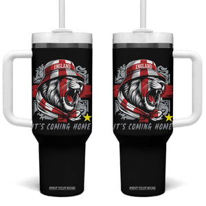 Roaring Lions England Football Pride Tumbler With Handle Retro Patriotic Soccer British Football Fans