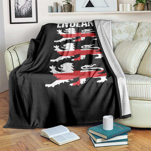 Vintage Three Lions England Pride Throw Blanket Patriotic Soccer British Football Fans
