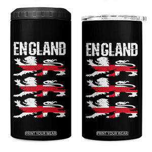 Vintage Three Lions England Pride 4 in 1 Can Cooler Tumbler Patriotic Soccer British Football Fans