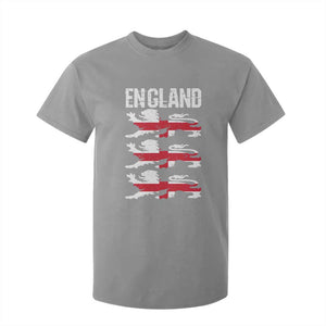 Vintage Three Lions England Pride T Shirt For Kid Patriotic Soccer British Football Fans