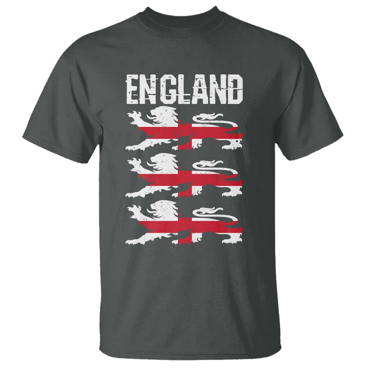 Vintage Three Lions England Pride T Shirt Patriotic Soccer British Football Fans