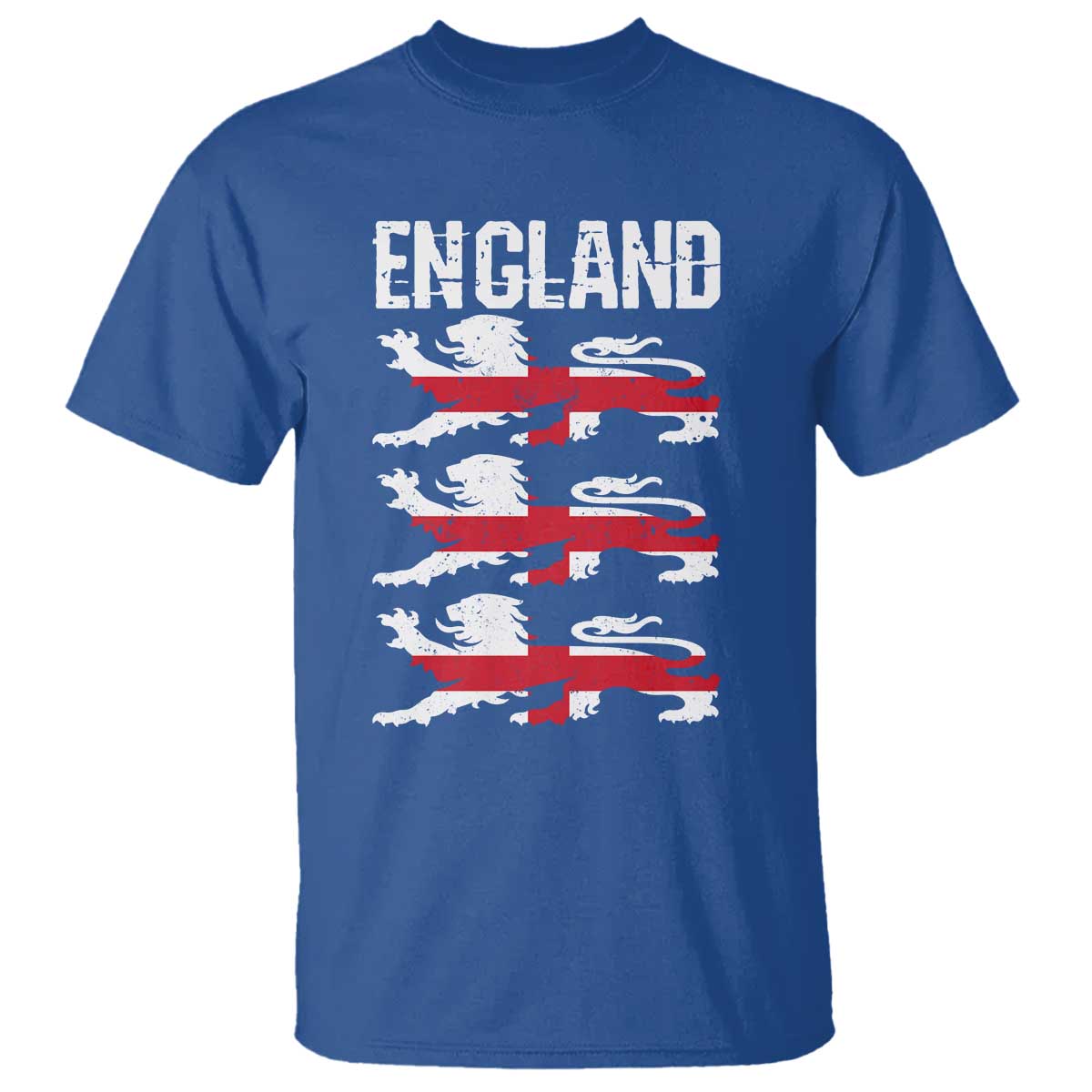 Vintage Three Lions England Pride T Shirt Patriotic Soccer British Football Fans