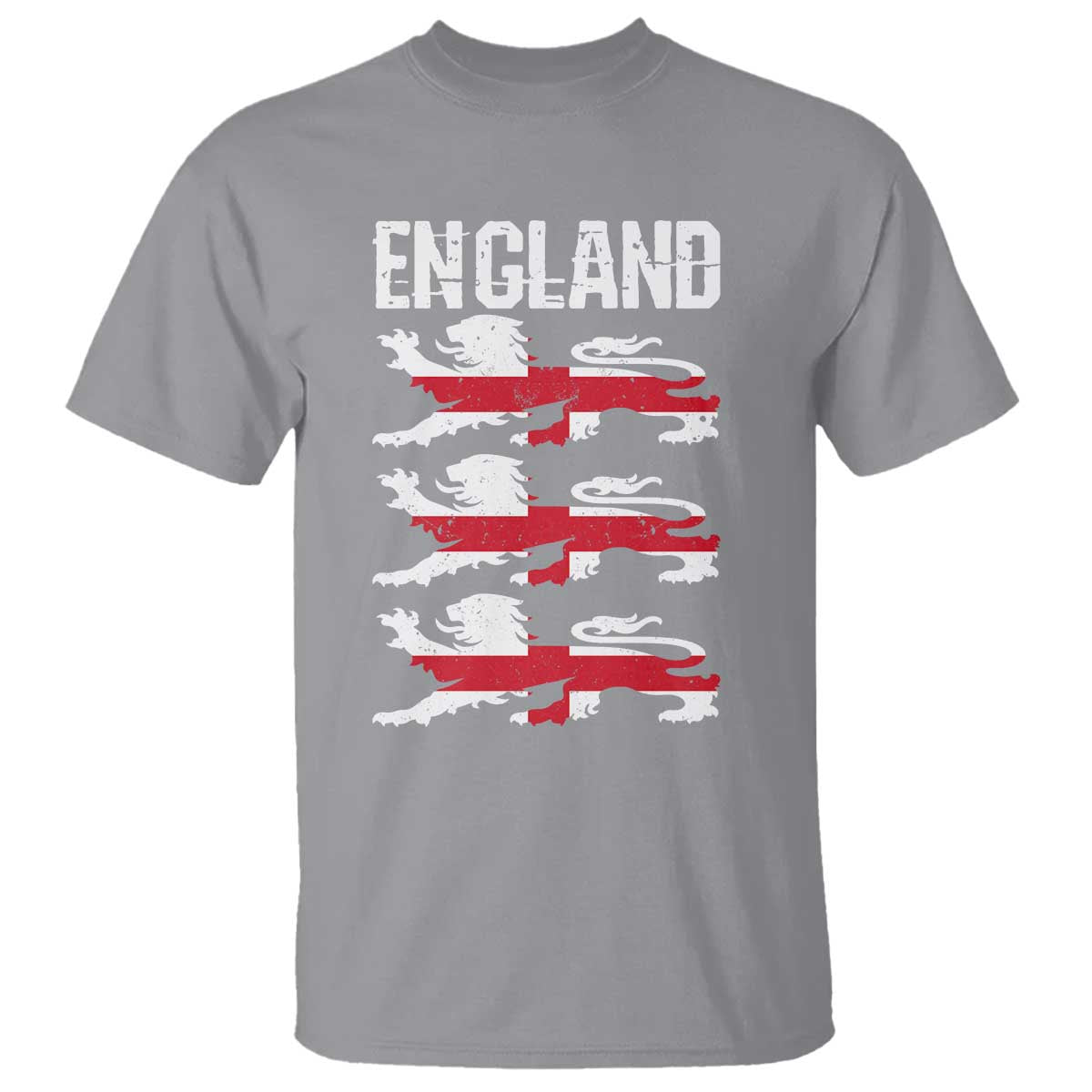 Vintage Three Lions England Pride T Shirt Patriotic Soccer British Football Fans