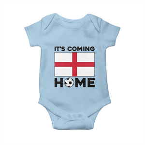 It is Coming Home England Football Flag Baby Onesie Patriotic Soccer Fans St Georges Cross Heritage Pride