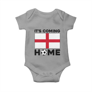 It is Coming Home England Football Flag Baby Onesie Patriotic Soccer Fans St Georges Cross Heritage Pride