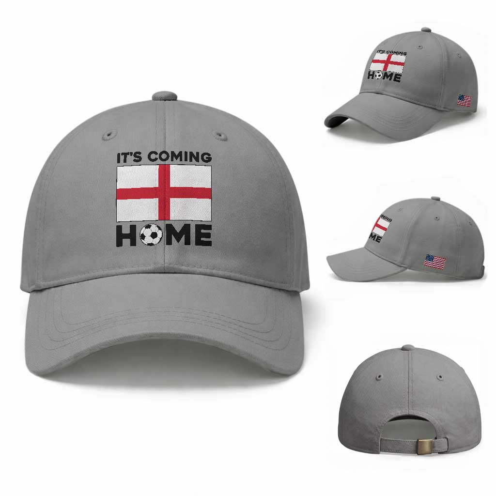 It is Coming Home England Football Flag Baseball Cap Patriotic Soccer Fans St Georges Cross Heritage Pride