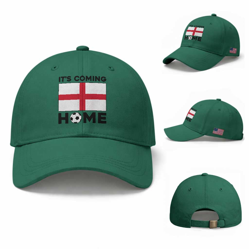 It is Coming Home England Football Flag Baseball Cap Patriotic Soccer Fans St Georges Cross Heritage Pride