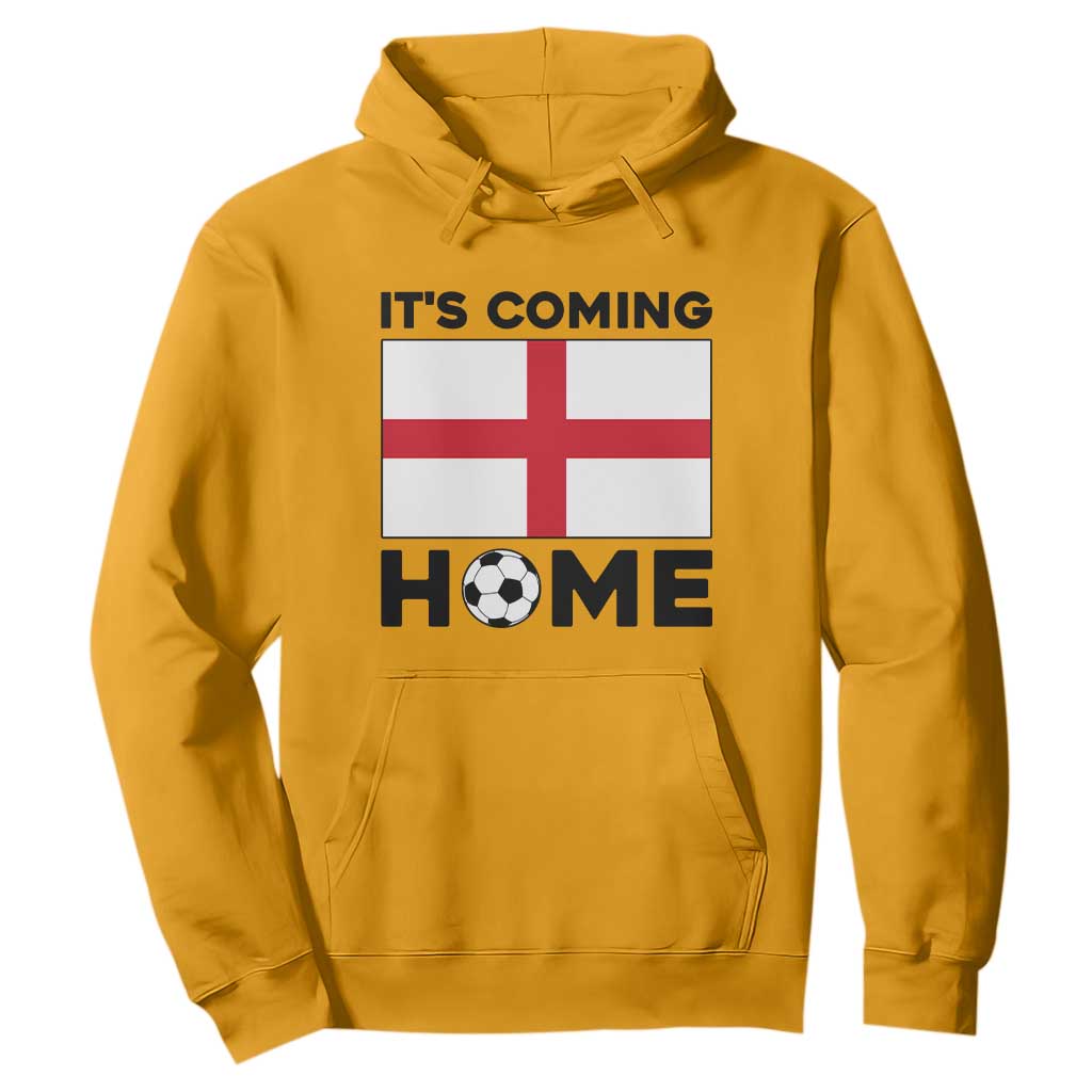 It is Coming Home England Football Flag Hoodie Patriotic Soccer Fans St Georges Cross Heritage Pride